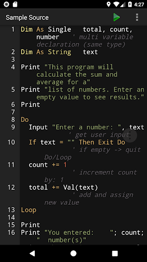 BASIC Programming Compiler ekran görüntüsü