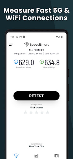 Speed Test Internet SpeedSmart ekran görüntüsü
