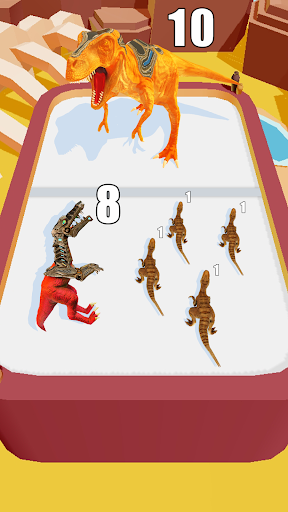 Merge Battle: dinozor oyunları ekran görüntüsü