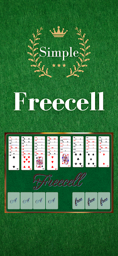 Basit FreeCell kart oyunu ekran görüntüsü