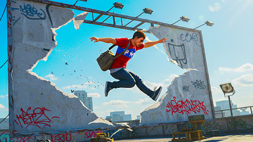 Only Going Up 3D Rooftop Jump ekran görüntüsü