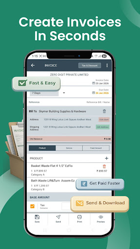 Uni Invoice & Billing Manager ekran görüntüsü