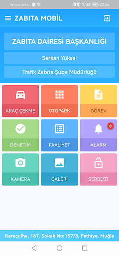 Zabıta Mobil ekran görüntüsü