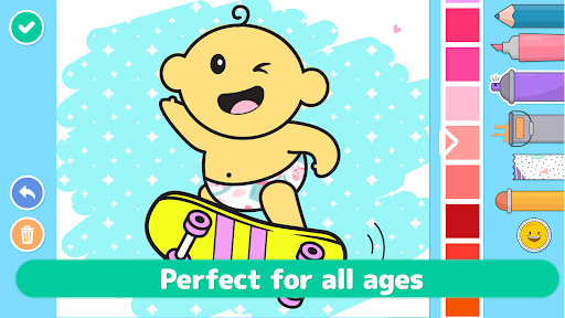 Lio Cute Babies Coloring Book ekran görüntüsü