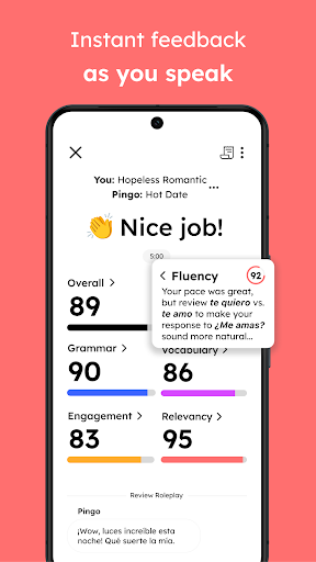 Language Learning: Pingo AI ekran görüntüsü