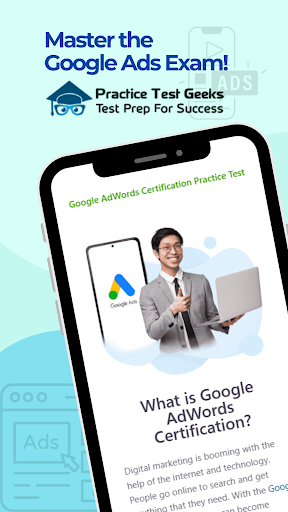 Google AdWords Practice Test ekran görüntüsü