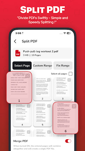 PDF Ayırıcı - PDF Sayfalarını ekran görüntüsü