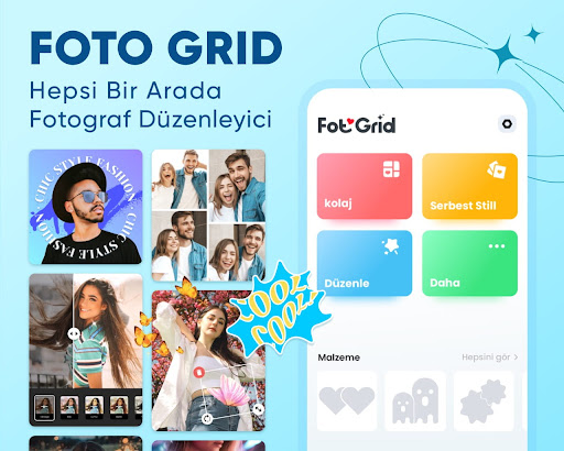 Foto Grid Fotoğraf Düzenleyici ekran görüntüsü