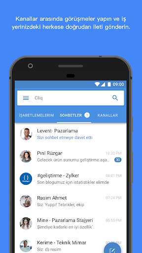 Zoho Cliq - Takım Sohbeti ekran görüntüsü