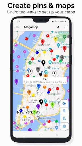 Megamap - Create pins & maps ekran görüntüsü