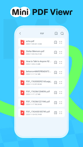 Mini PDF Viewr ekran görüntüsü