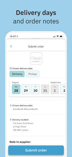Clegg's Chilled Food Service ekran görüntüsü
