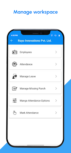 Attendance App ekran görüntüsü