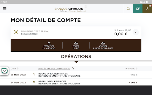 Banque Chalus ekran görüntüsü