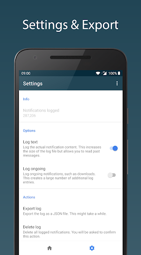 Notification Log ekran görüntüsü