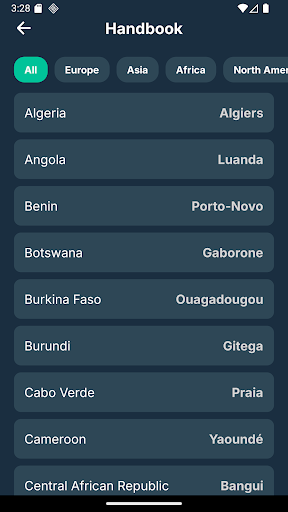 Capitals & Countries: Quiz ekran görüntüsü