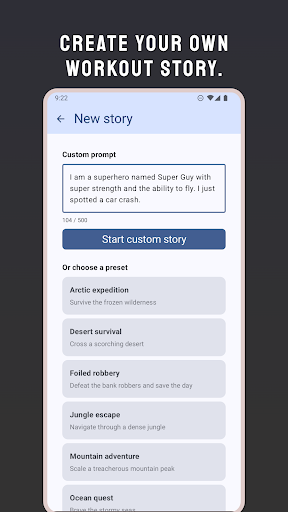 ExerStory - AI Workout Stories ekran görüntüsü