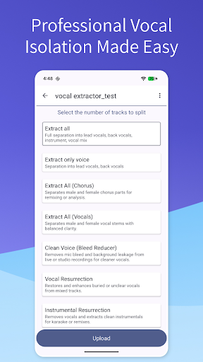 Vocal Remover Music Extractor ekran görüntüsü