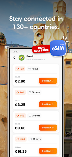 UpApp: eSIM global ekran görüntüsü