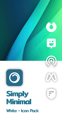 Simply Minimal White Icon Pack ekran görüntüsü