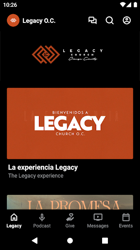 Legacy Church of Orange County ekran görüntüsü