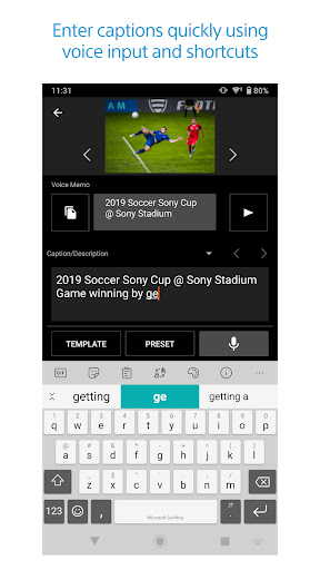 Sony | Transfer & Tagging ekran görüntüsü
