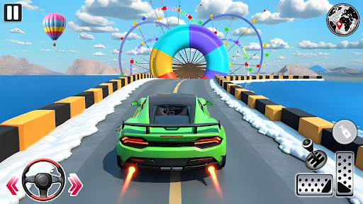 Kids Car Stunts Race Game ekran görüntüsü