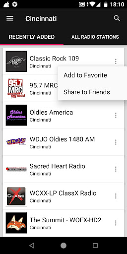 Cincinnati Radio Stations ekran görüntüsü