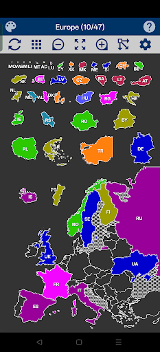 Europe Map Puzzle ekran görüntüsü