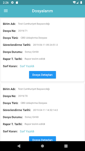e-Uzlaştırmacı ekran görüntüsü