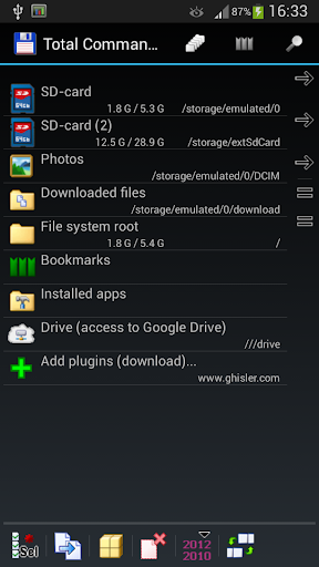Plugin: Drive for Totalcmd ekran görüntüsü
