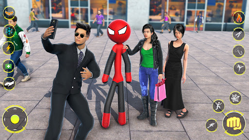 StickMan Rope Hero Spider Game ekran görüntüsü