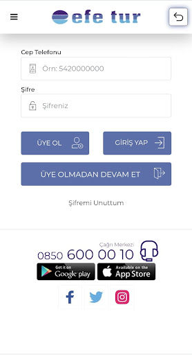 Efe Tur ekran görüntüsü