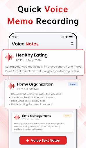 Voice Memo - Recorder & Notes ekran görüntüsü