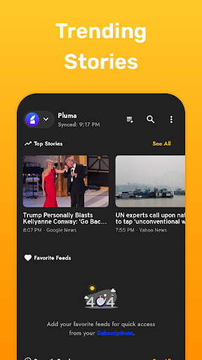 Pluma RSS Reader ekran görüntüsü