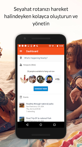 Couchsurfing Travel App ekran görüntüsü