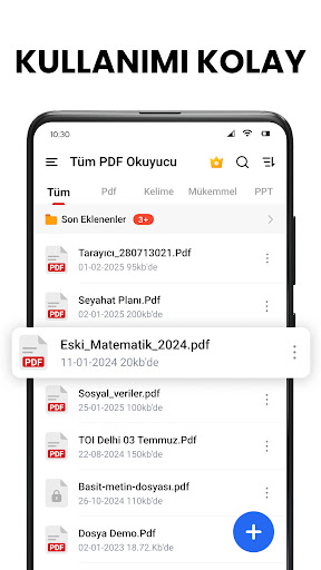 PDF OKUYUCU - PDF'İ GÖRÜNTÜLE ekran görüntüsü