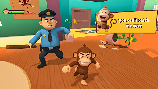 Funny Monkey Pranks Game 3D ekran görüntüsü