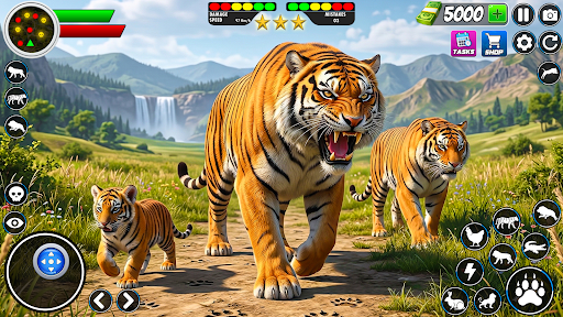 Tiger Family Simulator Game ekran görüntüsü
