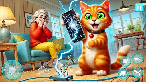 Angry Gran Vs Pet Cat Sim Game ekran görüntüsü