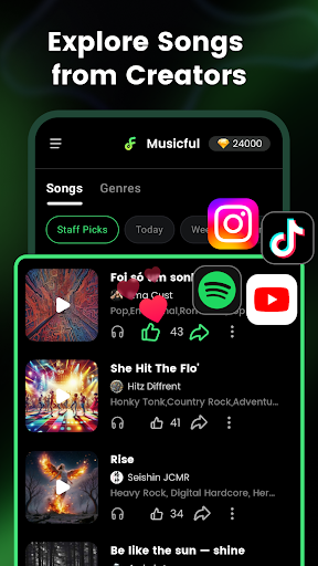 AI Song & Music Maker-Musicful ekran görüntüsü