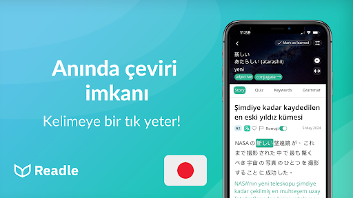 Readle Japonca Öğren: N5-N2 ekran görüntüsü
