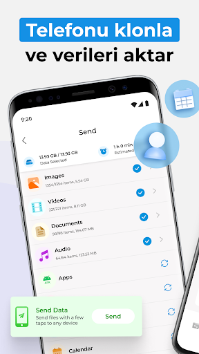 Telefon Klonla: Veri Aktarımı ekran görüntüsü