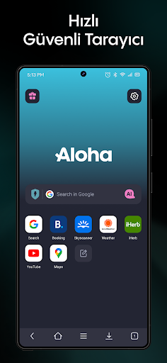 Aloha Browser (Beta) ekran görüntüsü