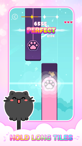 Cat Cute Tiles-Müzik Oyunları ekran görüntüsü