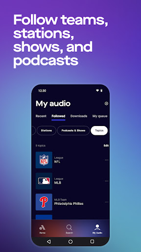 Audacy: Radio & Sports Talk ekran görüntüsü