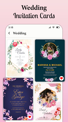 Invitation Card Maker & Music ekran görüntüsü