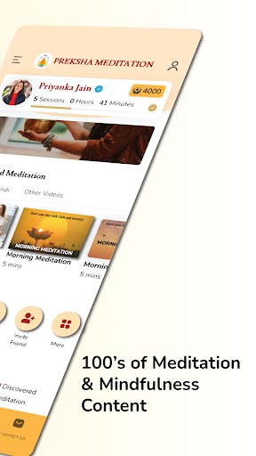 Preksha Meditation ekran görüntüsü