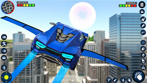 Flying Car Robot Game ekran görüntüsü