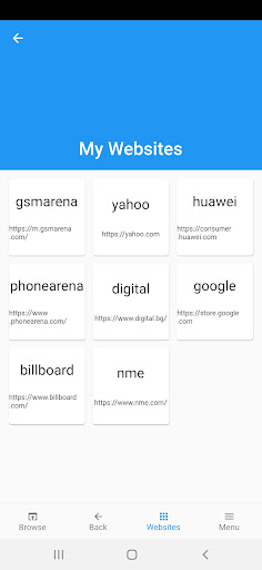 My Websites ekran görüntüsü